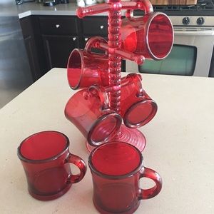 Six piece acrylic mug set